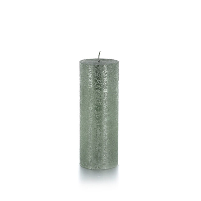 085187 211 zylinderkerze rustico lackiert gruen