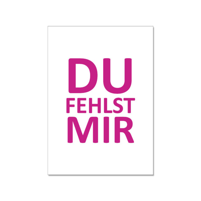 2877 postkarte du fehlst mir