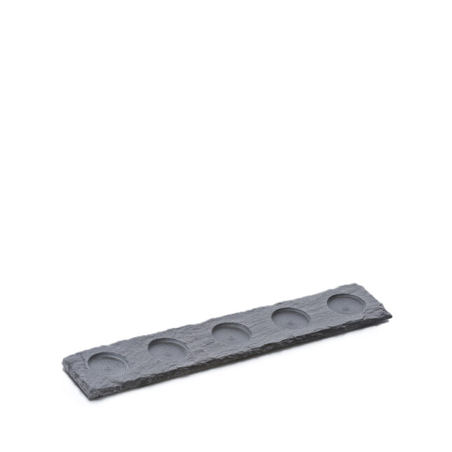 433348 023 Schieferplatte mit Teelichteinsatz
