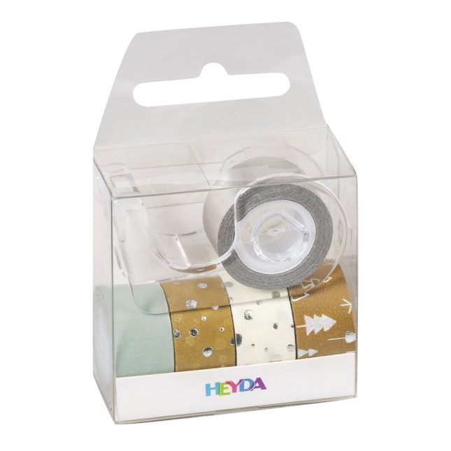 Dekotape Mini silber natur Pb 5486