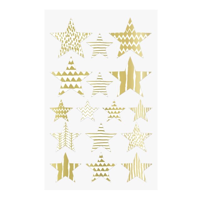 Sticker Sterne gold 5485