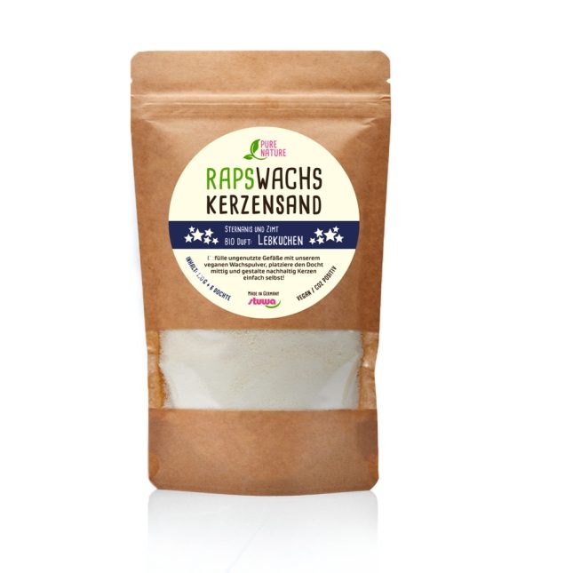 Bio rapswachs kerzensand lebkuchen 5780