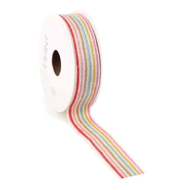 Geschenkband jute stripe 6552