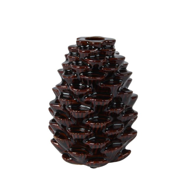 Kerzenstaender pinecone 15 4cm 9074