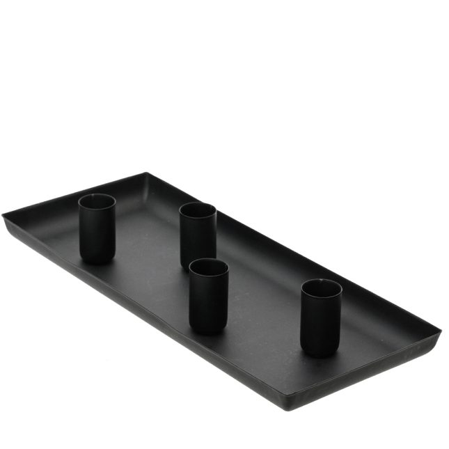 Kerzenteller mago rechteckig 7228