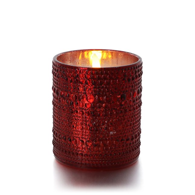 Led kerze lille rot 800064 001