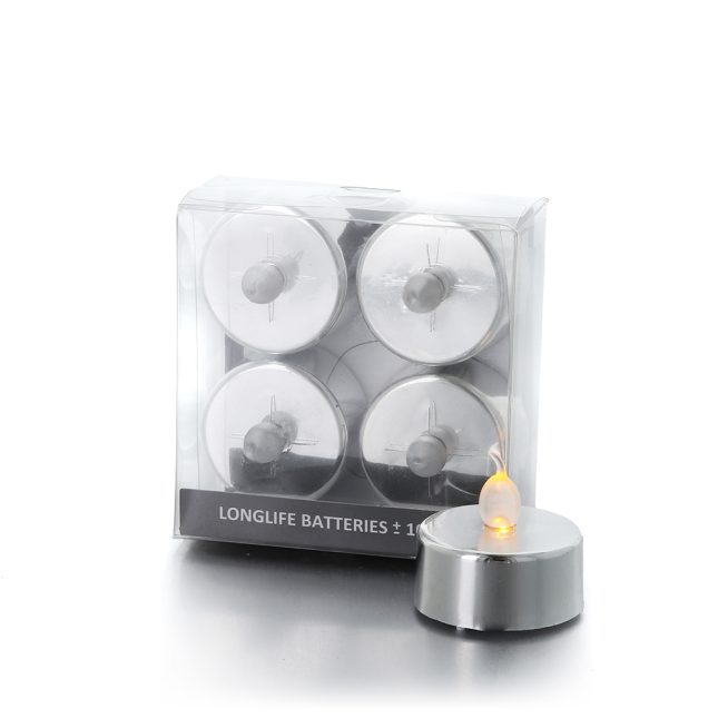 Led teelichte riga silber 800063 036