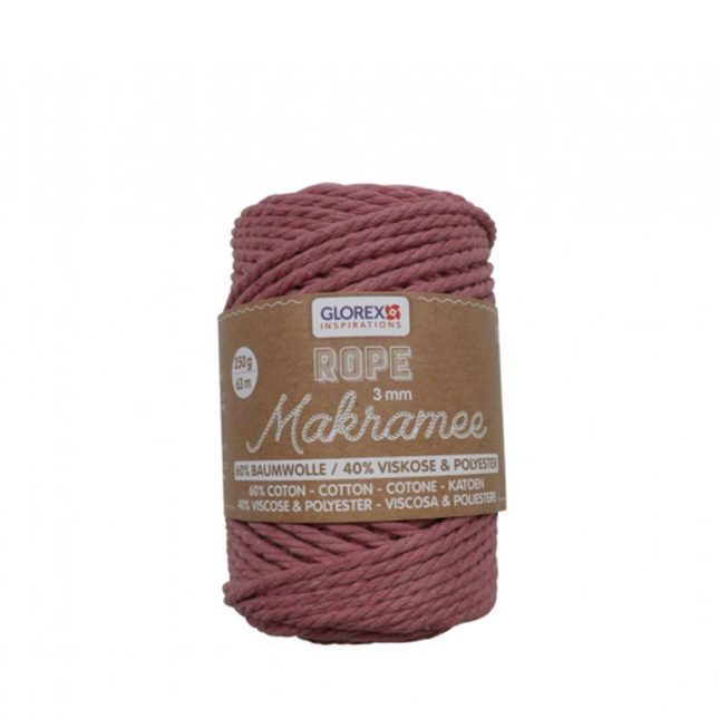 Makramee rope mauve 4704