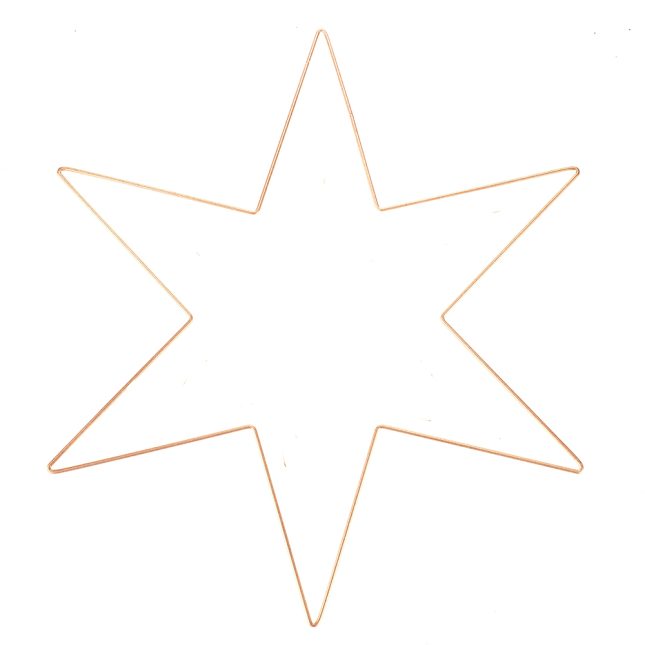 Metallstern champagne 40cm 9025