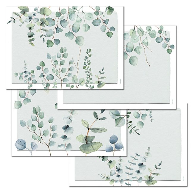 Papiertischset eucalyptus 3439