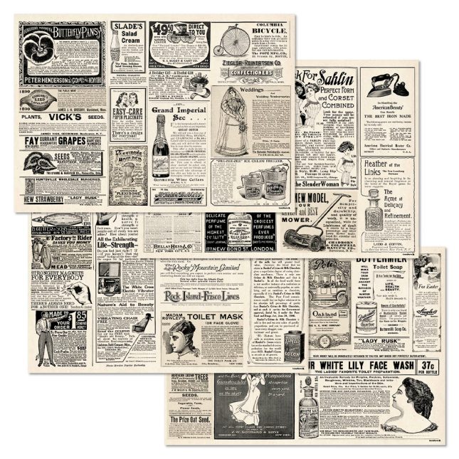 Papiertischset newspaper 6825