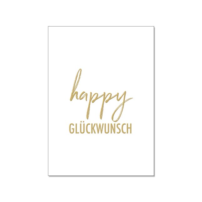 Postkarte happy glueckwunsch 7805