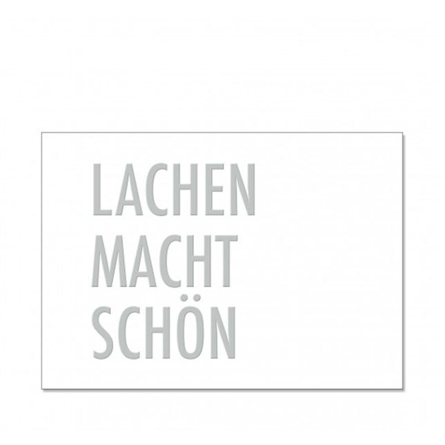 Postkarte lachen macht schoen 8602