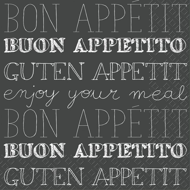 Servietten lorenzo schwarz 7585