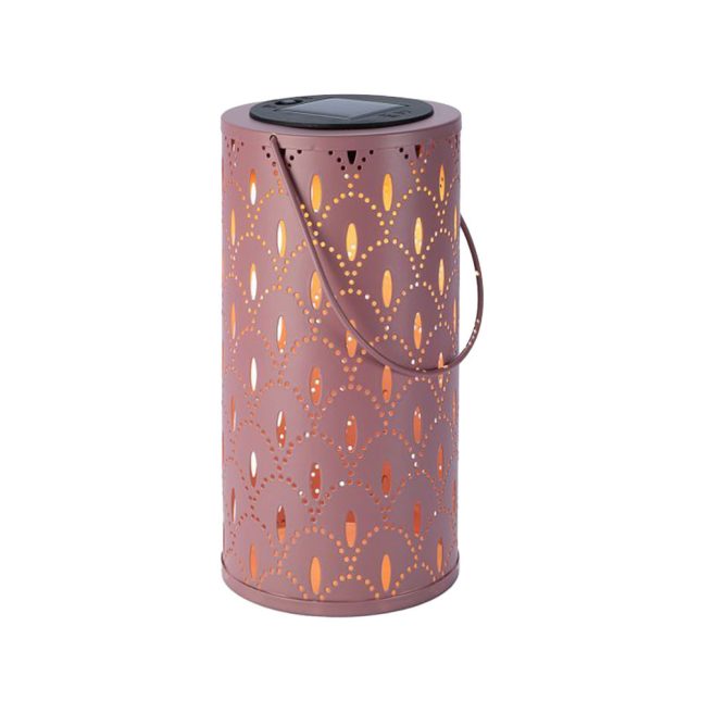 Solar laterne ornament rosa 7993