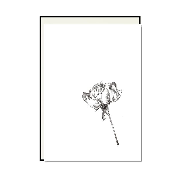 Trauerkarte rose 5460