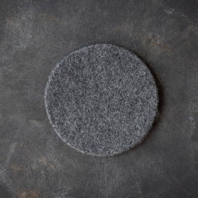Untersetzer wolle 13 cm anthrazit us13 an 1 denkkeramik