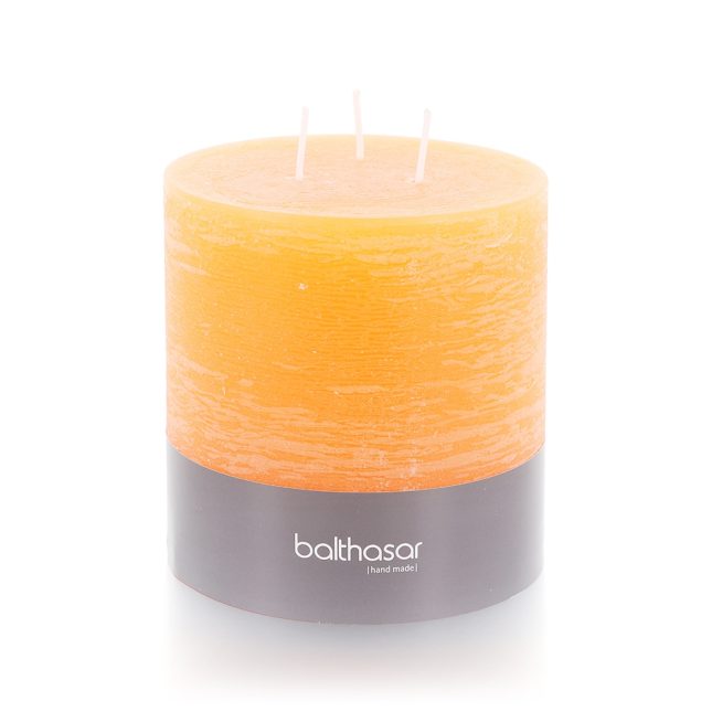 Zylinderkerze rustico 3 docht orange 085294 686