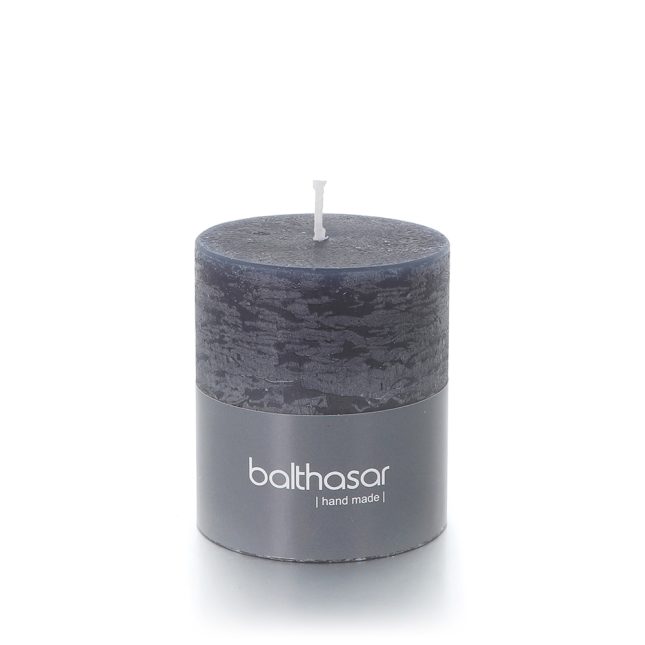 Zylinderkerze rustico grau 083711 927