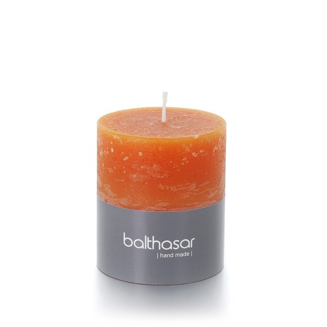 Zylinderkerze rustico kürbisorange 083711 961