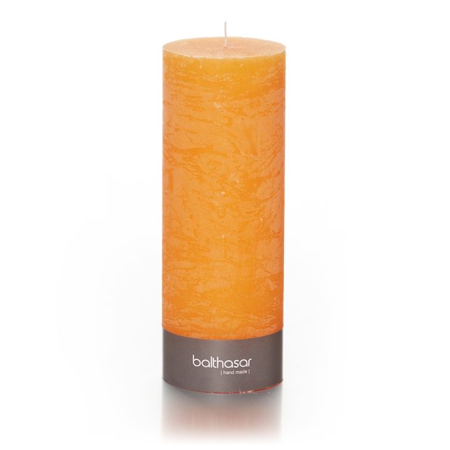 Zylinderkerze rustico orange 083484 686