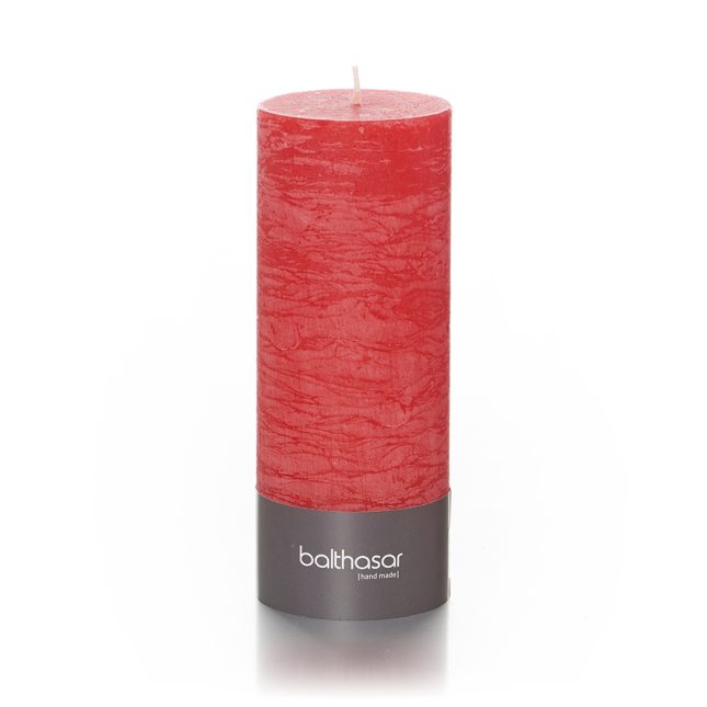 Zylinderkerze rustico rot 083494 001