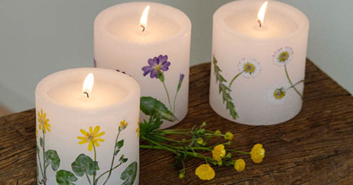 Blumenkerzen DIY