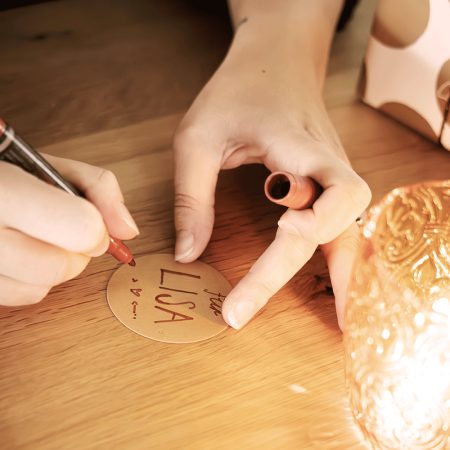 Geschenk anschreiben mit dem Namen Lisa