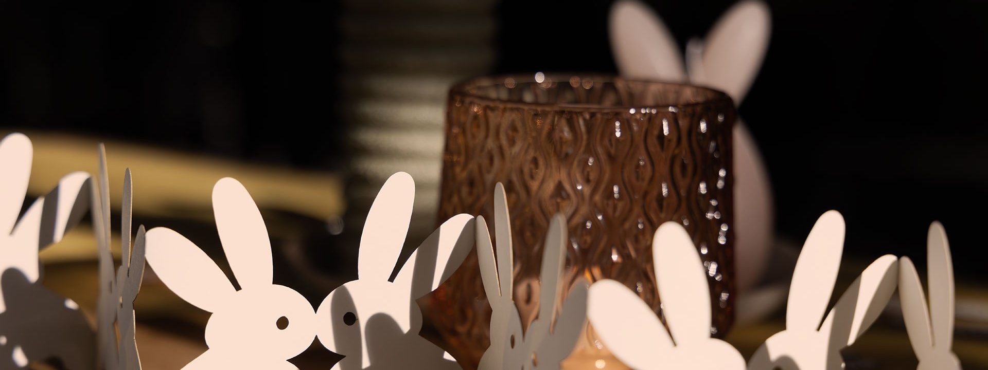 Silberset balance ostergirlande hasen weiss s 6950 02