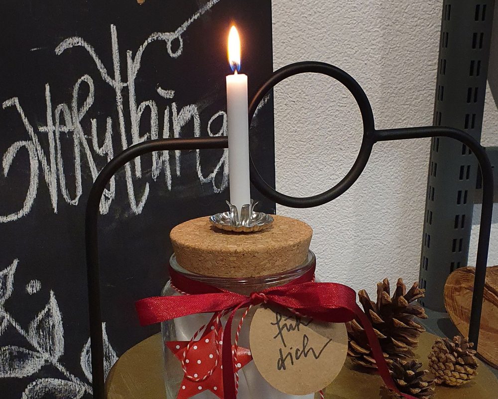 Adventskalender kerzen diy quer