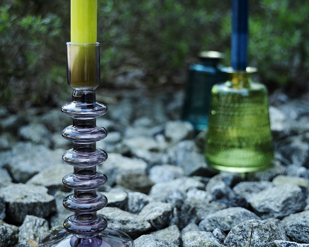 Beyond the sea s kerzenhalter violett