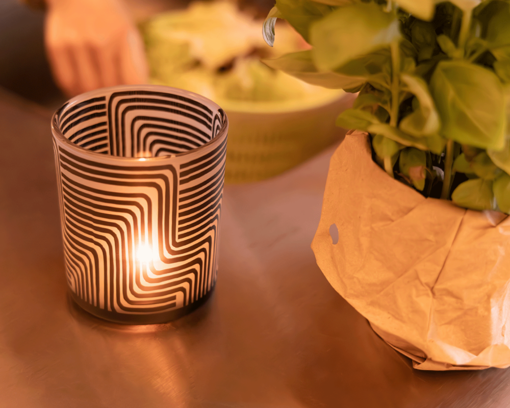 Weihnachtsfest s 7472 teelichtglas dess gestreift 02