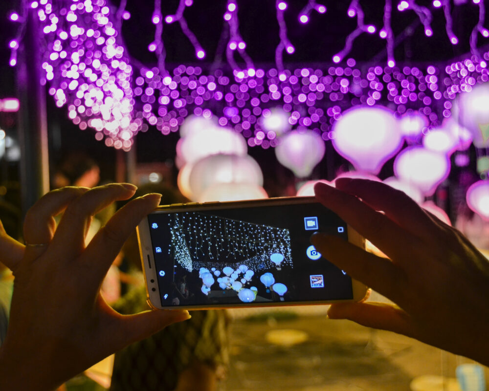 india-Handy asia lights lila