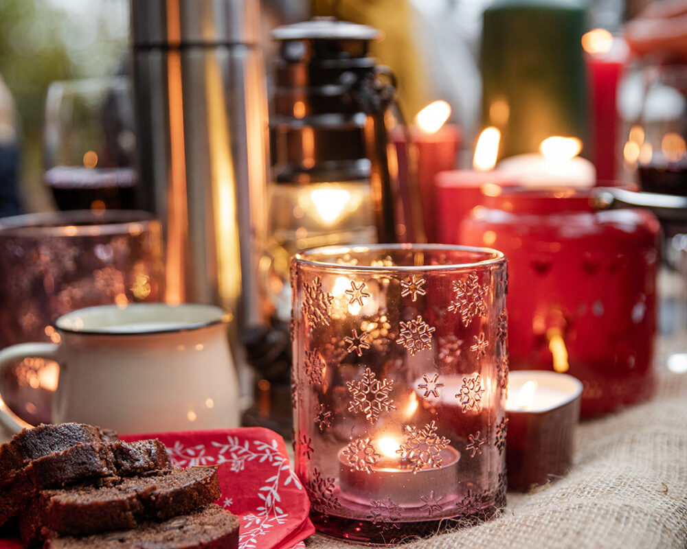 Moment Weihnachten Kaffee Kuchen