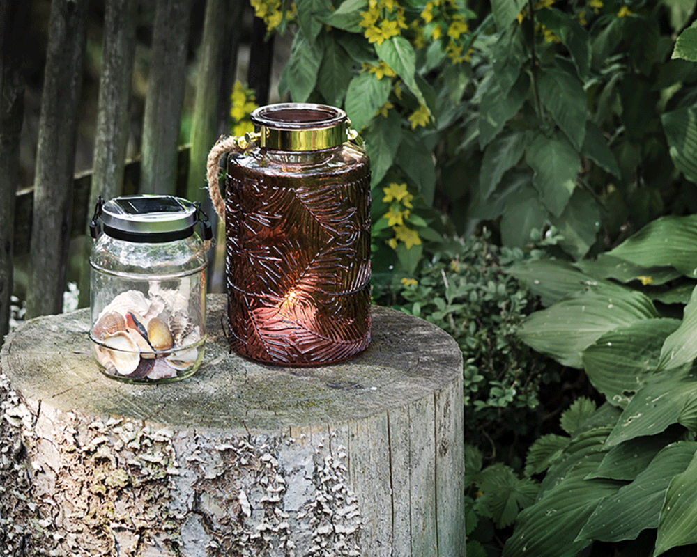 Sommerfest s 6764 laterne jungle holzstrunk