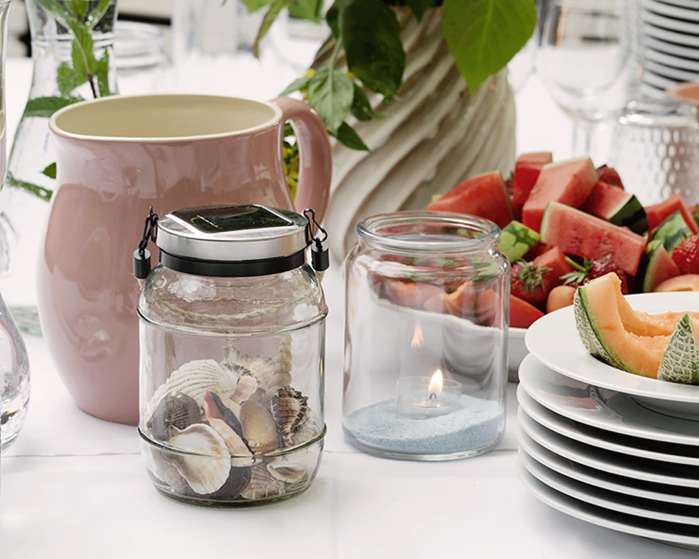 Sommerfest vorbereitung tischdeko s 462572 4870 Solar Jar light willy