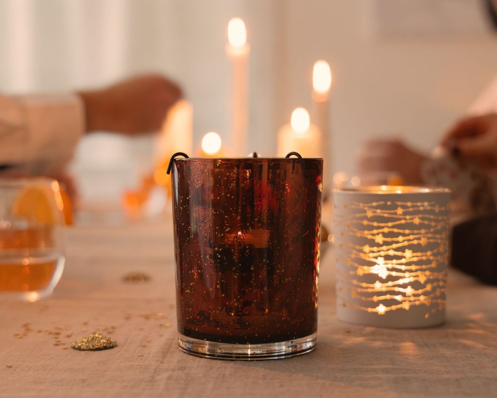 Tanne teelichtglas s xxxx weihnachten trifft silvester Jassen 02