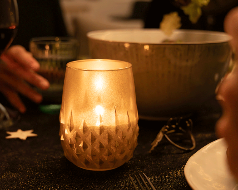 Weihnachtsfest essen s 5938 kerzenglas gaudi