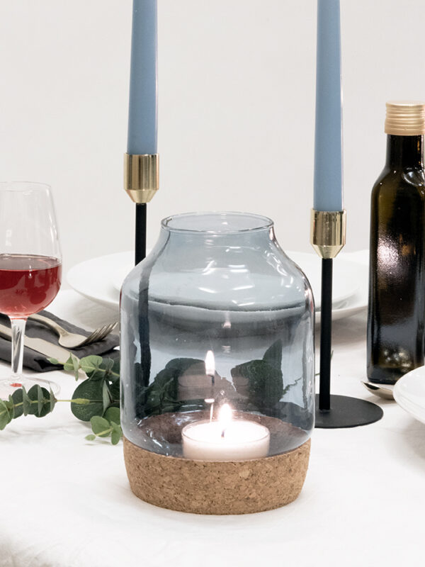 S441074 100019 Winter Oasis Glaswindlicht Kork Stabkerzen So Me