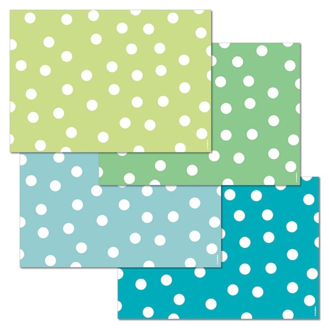 Papiertischset polka aqua 9373