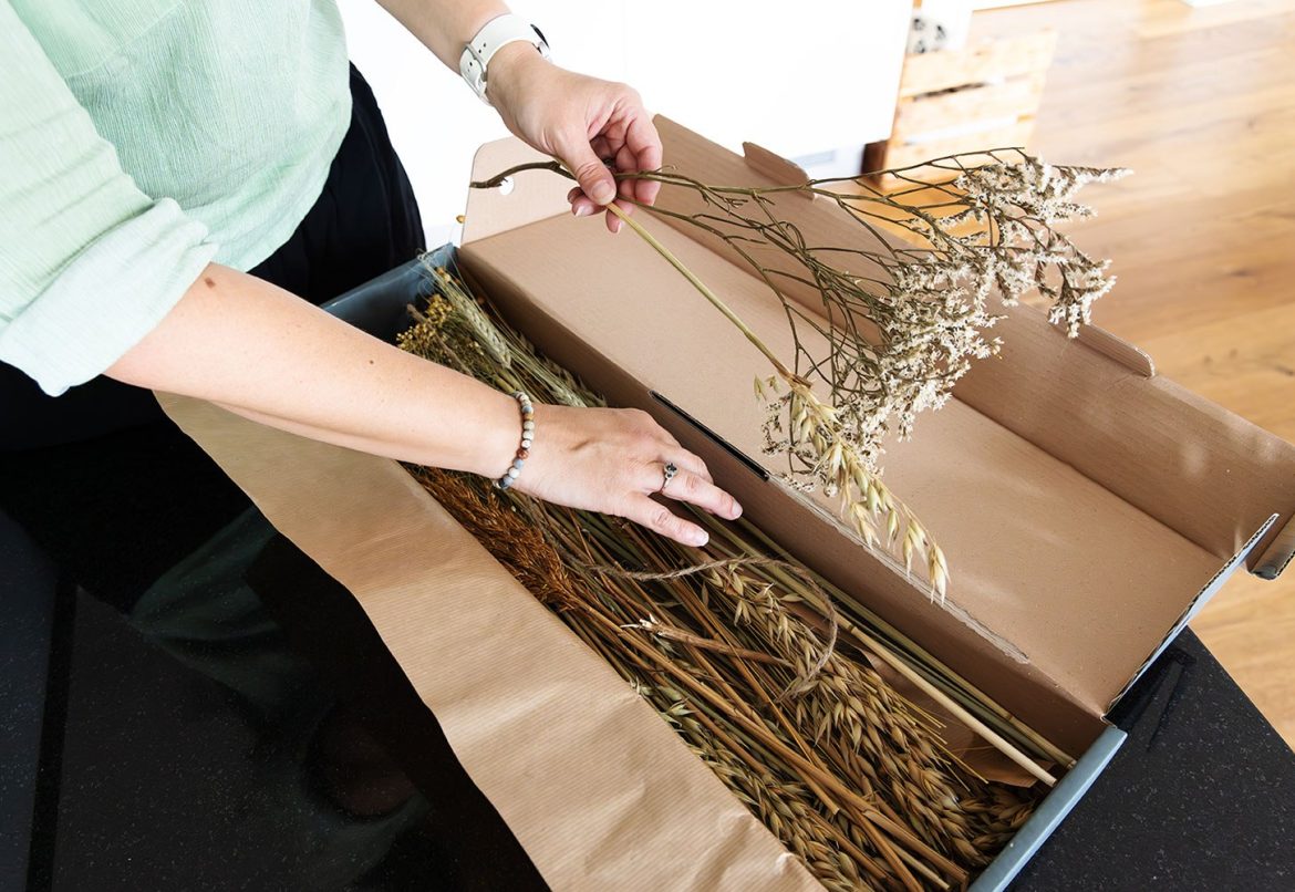 Trockenblumen strauss time for hygge auspacken
