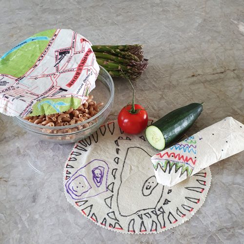 Bienenwachstuecher DIY selbstgemacht mit Kindern