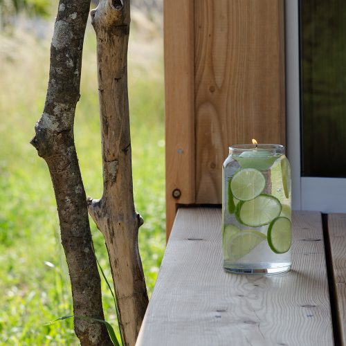 Aqualinos schwimmkerze diy61 zitrus deko