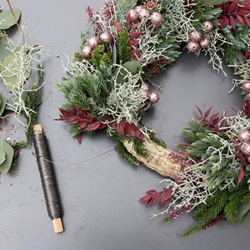 Banner anleitung adventskranz binden