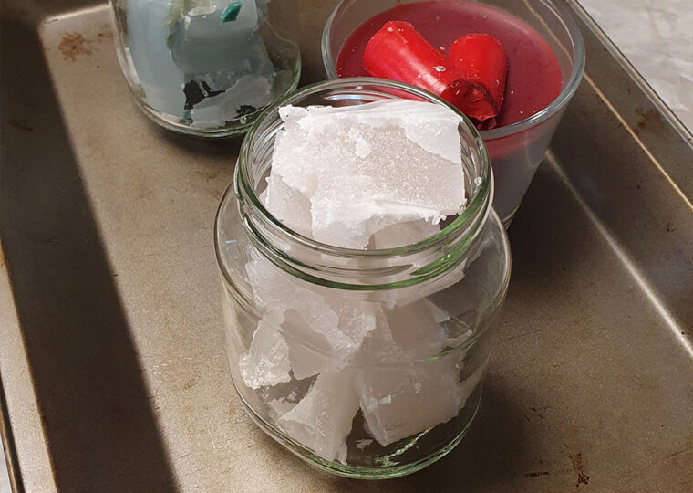 Hyazinthe Wachs schmelzen