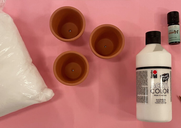 Material für Citronellakerzen 23