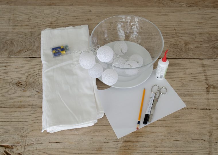 Halloween gespenster lichterkette diy 5 material