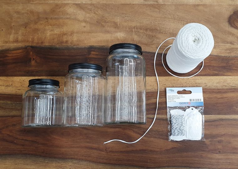 Makramee glas diy materialjpg